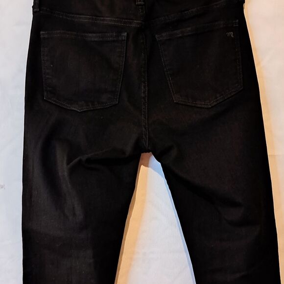 Madewell Black 9-Inch High-Rise Skinny Jeans Size 28 Everyday Comfort Denim - Picture 4 of 16